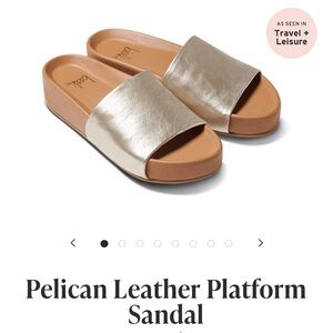 BRAND NEW Beek Pelican Sandals in Platinum/Beach beyond Comfortable & Classic